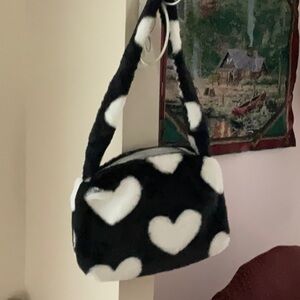 New Plush Underarm Bag, Ladies Fluffy Shoulder Bag
